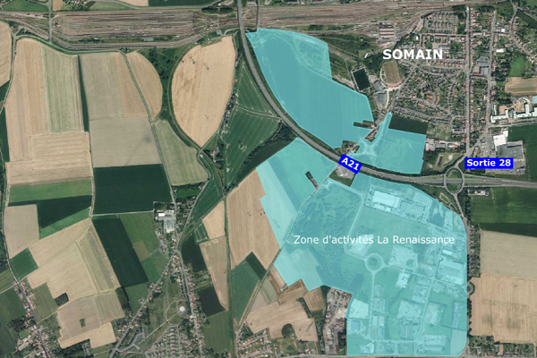 Zone d&rsquo;activités industrielle et logistique entre Douai et Valencienne – ZA La Renaissance – Hauts-de-France
