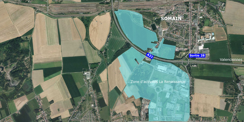 Zone d&rsquo;activités industrielle et logistique entre Douai et Valencienne – ZA La Renaissance – Hauts-de-France