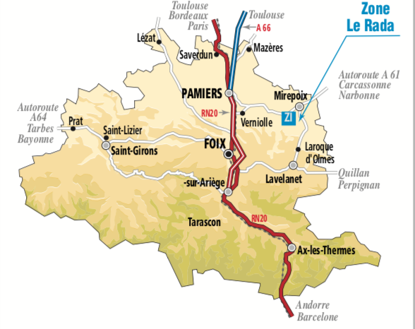 Zone Industrielle du RADA – Pamiers Est / Ariège (09) / Pyrénées