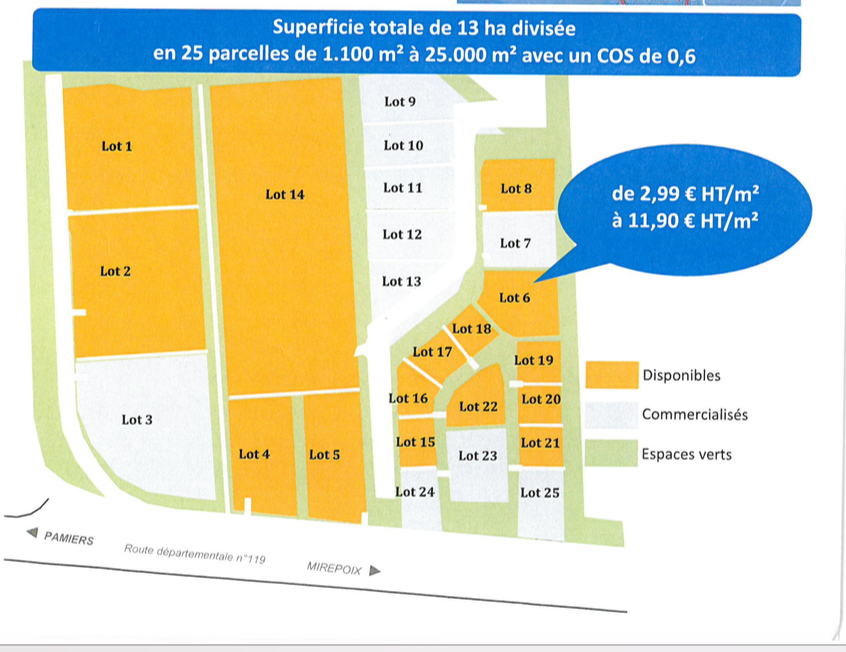 Zone Industrielle du RADA – Pamiers Est / Ariège (09) / Pyrénées
