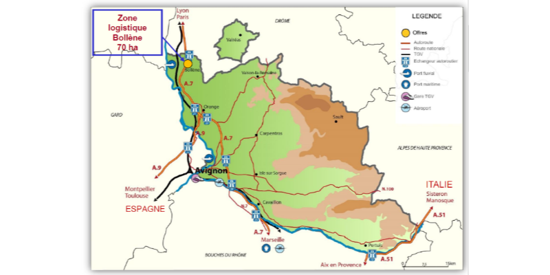 Zone logistique Pan Europarc de Bollène – Vaucluse
